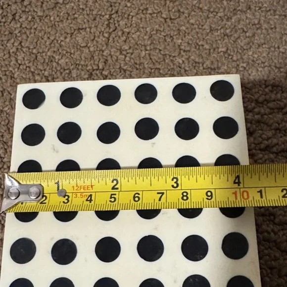 Black Dot Pattern Decorative Box - Picture 5 of 6